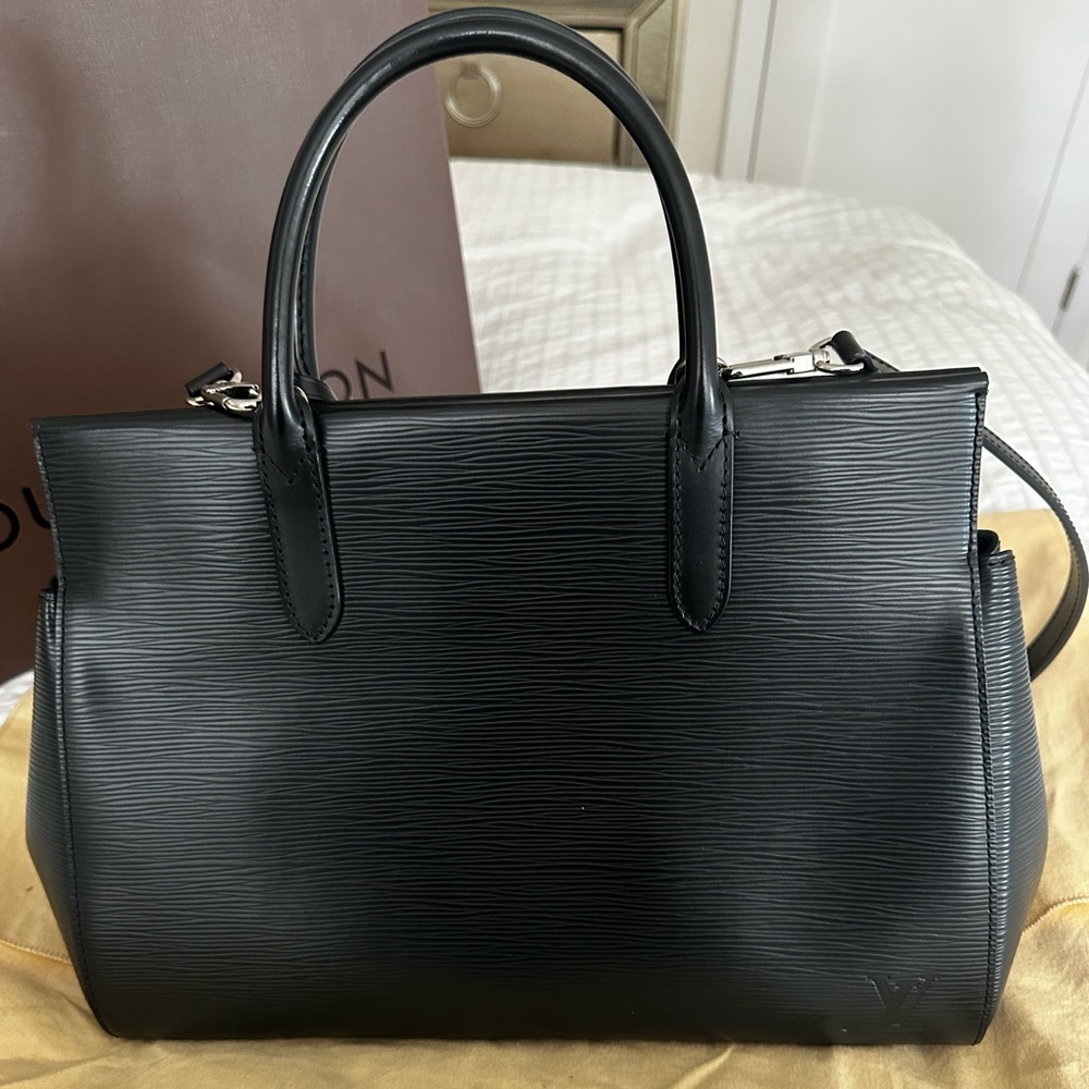 Louis Vuitton Black Epi Leather Handbag
